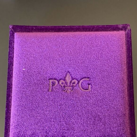 STERLING SILVER & 18K ITALIAN CABLE PYRAMID BANGLE WITH BLACK ONYX - Picture 8 of 14